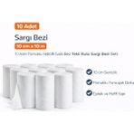 Decostyle Sargı Bezi 10 cm x 10 M 10 Adet Pamuklu Hidrofil Gazlı Bez Tekli Rulo Sargı Bezi Seti