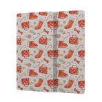 Decovetro Cam Kahve Sofra Sunum Tablası 2'li Set Christmas Yılbaşı Desenli 30 x 15 cm
