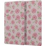 Decovetro Cam Kahve Sofra Sunum Tablası 2'li Set Love Serisi Gül Desenli 30 x 15 cm - Renk - Çok Renkli