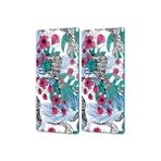Decovetro Cam Kahve Sofra Sunum Tablası 2'li Set Vintage Zebra Desenli