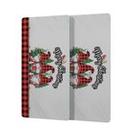 Decovetro Cam Kahve Sofra Sunum Tablası 2'li Set Yılbaşı Gnome Cüce Desenli 30 x 15 cm