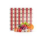 Decovetro Cam Kesme Tahtası Kare Kırmızı Geometrik Desenli 30x30 Cm