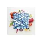 Decovetro Cam Kesme Tahtası Kare Nazar Boncukları Desenli