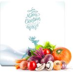 Decovetro Cam Kesme Tahtası Kare Yılbaşı Geyik Desenli 30X30 cm