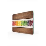 Decovetro Cam Kesme Tahtası Ve Sunum Tablası | Ahşap Görünümlü | 30cm X 40cm