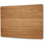 Decovetro Cam Kesme Tahtası ve Sunum Tablası Ahşap Meşe Desenli - 20 x 30 cm