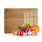 Decovetro Cam Kesme Tahtası ve Sunumluk Ahşap Meşe Desenli 20x30 Cm