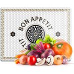 Decovetro Cam Kesme Tahtası ve Sunumluk Amore Bon Appetit 30X40 cm - Çok Renkli