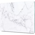 Decovetro Cam Kesme Tahtası ve Sunumluk Beyaz Mermer Desenli 25 x 35 cm - Çok Renkli