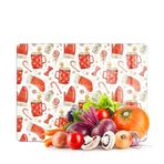 Decovetro Cam Kesme Tahtası ve Sunumluk Christmas Yılbaşı Desenli 20 x 30 cm