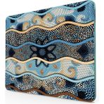 Decovetro Cam Kesme Tahtası ve Sunumluk Dalga Mandala Desenli 30x40 Cm - 30 x 40 cm