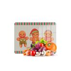 Decovetro Cam Kesme Tahtası ve Sunumluk Gingerbread Yeniyıl Kurabiye Desenli 20 x 30 cm