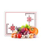 Decovetro Cam Kesme Tahtası ve Sunumluk Kanaviçe Desenli 20 x 30 cm