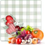 Decovetro Cam Kesme Tahtası ve Sunumluk Kare Love Serisi Kalp Desenli 30 x 30 cm - Çok Renkli