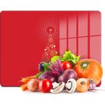 Decovetro Cam Kesme Tahtası ve Sunumluk Kırmızı Yılbaşı Ağacı Desenli 30X40 cm