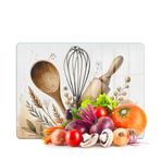 Decovetro Cam Kesme Tahtası ve Sunumluk Kitchenware Desenli 20 x 30 cm