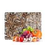 Decovetro Cam Kesme Tahtası ve Sunumluk Leopar Desenli 20 x 30 cm