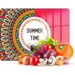Decovetro Cam Kesme Tahtası ve Sunumluk Summer Time Desenli 30x40 Cm - 30 x 40 cm