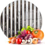 Decovetro Cam Kesme Tahtası ve Sunumluk Yuvarlak Karışık Mermer Desenli 30X30 cm - Çok Renkli