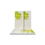Decovetro Cam Sunum Servis Tabağı 3'lü Kare Set Vintage Lemon