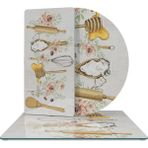 Decovetro Cam Sunum Servis Tabağı 3'lü Karma Set Kitchenware Desenli - Renk - Çok Renkli