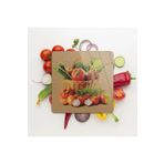 Decovetro Cam Sunum Servis Tabağı Kare Sebze Sepeti Desenli 30 x 30 Cm