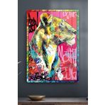 Decovetro Cam Tablo Pop Art Aslan 50 X 70 Cm