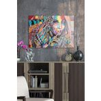 Decovetro Cam Tablo Pop Art Colour Woman