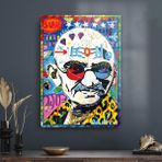 Decovetro Cam Tablo Pop Art Gandhi