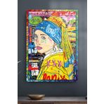Decovetro Cam Tablo Pop Art Küpeli Kız 30 X 40 Cm