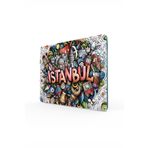 Decovetro Istanbul Desenli | Cam Kesme Tahtası - Kesim Tablası 20x30 Cm