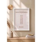 DecovianHomeDesign Doğal Ahşap Çerçeve Beyaz - Poster Çerçevesi - Resim Belge Çerçevesi- Diploma Çerçevesi (POSTERSİZ)