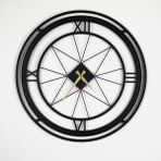 Decovienotr Metal Modern Çizgili Dairesel Ev ve Ofis Duvar Saati ( 60 cm x 60 cm )