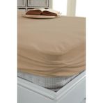 Decovilla 160x200 cm Kum Beji Renkli Micro Fitted Sıvı Geçirmez Alez
