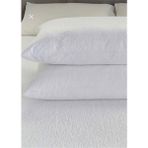 Decovilla 2'li Su Geçirmez Yastık Alezi Çift Kişilik 50x70 cm Düz Beyaz