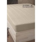 Decovilla Micro Kapitone Fitted Full Kenar Su Sıvı Geçirmez Yatak Koruyucu Alez Çarşaf Kum Beji - 180 x 200 cm