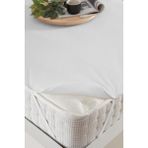 Decovilla Pamuklu Lastikli Sıvı Geçirmez Alez Çift Kişilik Yatak Koruyucu - 150 x 200 cm - Beyaz
