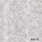 Decowall Decoparati Geometrik Desen Beyaz-Gri Salda Duvar Kağıdı 606-03