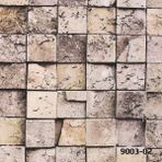 Decowall Decostone Kare Desenli 9003-02 Krem Duvar Kağıdı