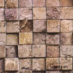 Decowall Decostone Kare Desenli Duvar Kağıdı 9003-01 - Kahverengi