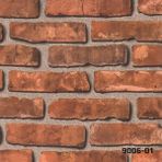 Decowall Decostone Tuğla Desenli 9006-01 Kahverengi Duvar Kağıdı