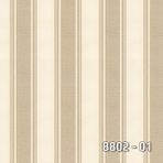 Decowall Royalport Vinil Çizgili Desen 8802-01 Bej Duvar Kağıdı