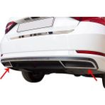 Dedaks Skoda Superb 3 B7 Sd Egzoz Çerçevesi 2 Parça Paslanmaz Çelik 2015 >