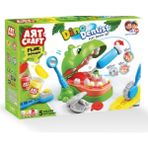 Dede ART CRAFT Dinozor Dişçi Oyun Hamuru Seti 5 Renkli Eğlenceli Aktivite 3 Yaş ve Üstü İçin