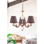 Dede Dekoratif Üç Kollu Zamak Antik Bakır Avize 80x90 cm
