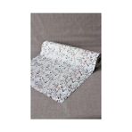 Dede Ev Tekstil Çok Amaçlı Kaymaz Çekmece Raf Vitrin Örtüsü Siyahmini Çiçek - 50 x 500 cm