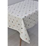 Dede Ev Tekstil Elyaf Astarlı Silinebilir Muşamba Pvc Masa Örtüsü 1035-1KHVPNL - 100 x 140 cm - Kahverengi