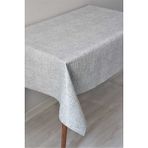 Dede Ev Tekstil Elyaf Astarlı Silinebilir Pvc Muşamba Masa Örtüsü 50-D Mrlketen - 140 x 260 cm - Gri