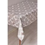 Dede Ev Tekstil Elyaf Astarlı Silinebilir Pvc Muşamba Masa Örtüsü 68-Amrlgeo - Kahverengi - 140 x 260 cm
