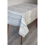 Dede Ev Tekstil Elyaf Silinebilir Pvc Muşamba Masa Örtüsü 1259-1RENKLIÇIZGI - Mavi - 130 x 160 cm